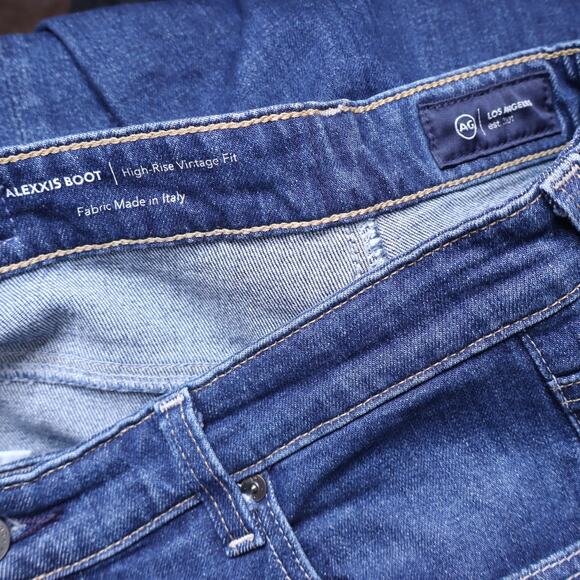 ADRIANO GOLDSCHMIED Alexxis Vintage Boot Jeans Easy Street Blue Women's 31 - Picture 9 of 10